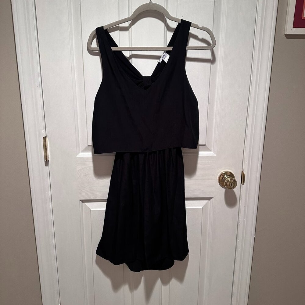 BAR III Black Dress with Bow Back - Size Medium